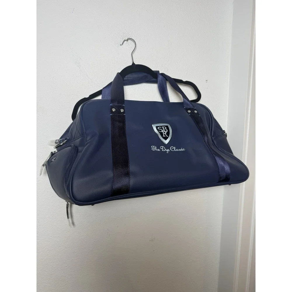 Brand New The Dye Classic Golf Duffle Bag, Navy And Leather Stonebridge Ranch